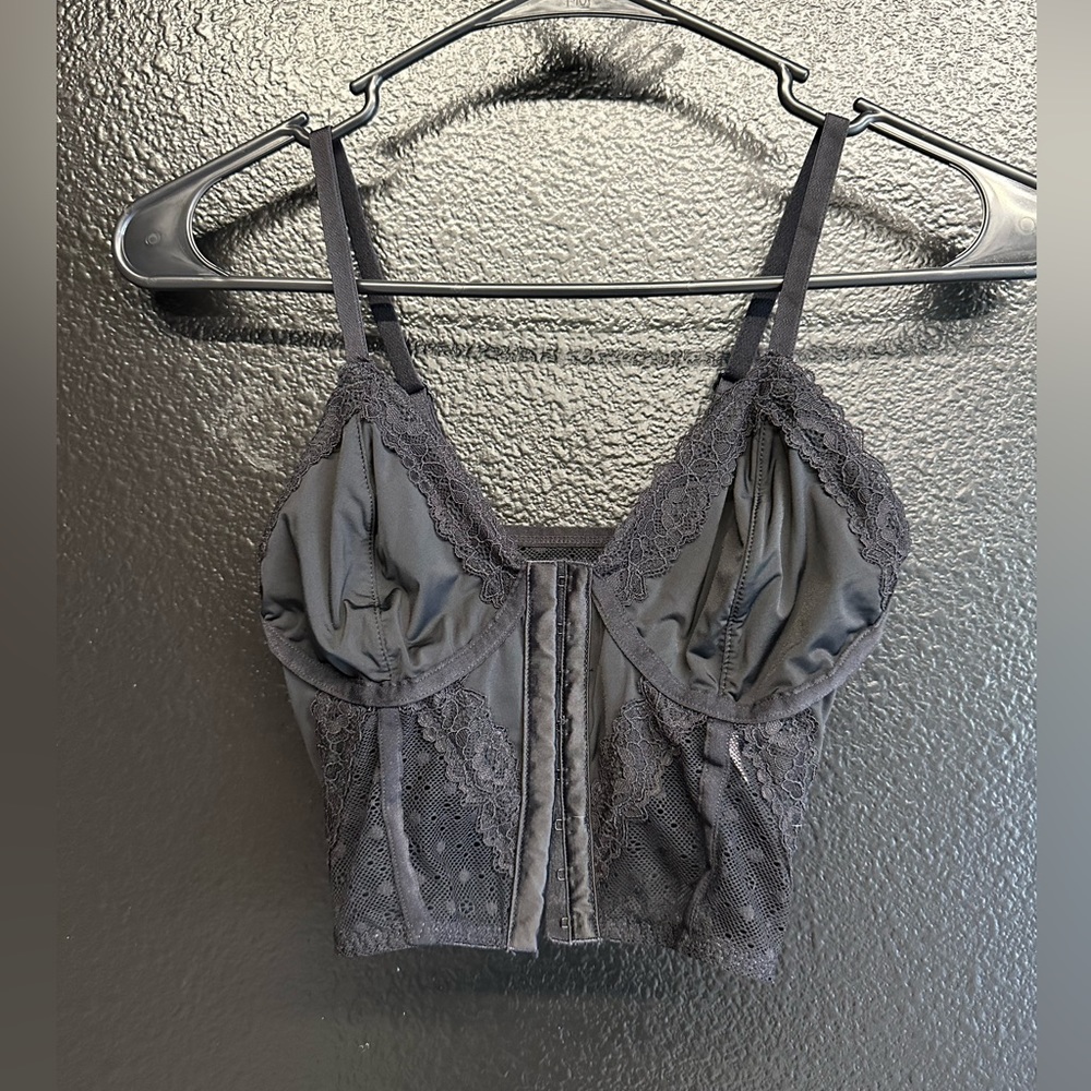 No Boundaries black corset lace bralette
